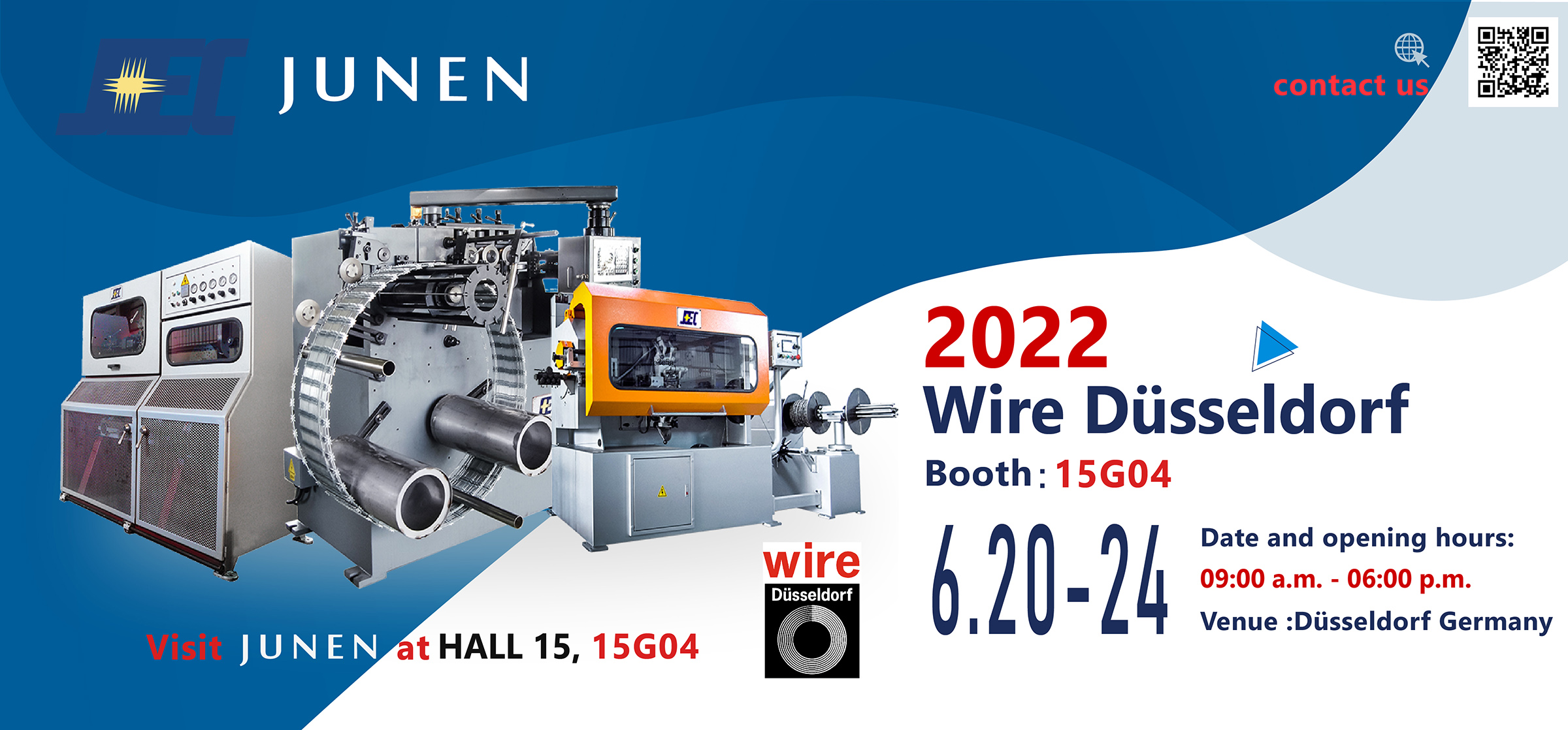 久恩將於德國杜賽道夫 Wire 2022 Hall15G04 攤位展出